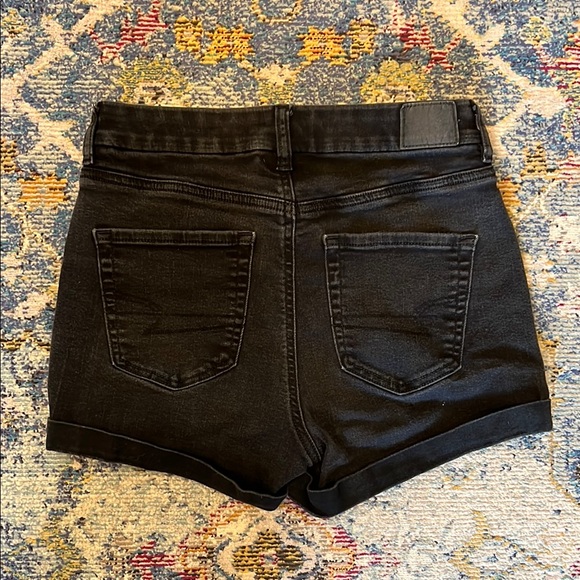 American Eagle Outfitters Black Jean short curvy midi - Picture 4 of 5